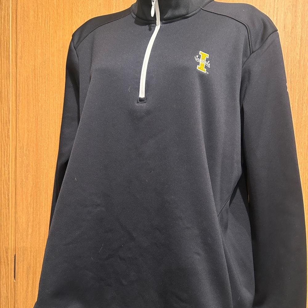 University of Idaho Under Armour Gray Cold Gear 3/4 Zip Pullover
